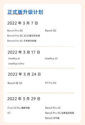 oppo至美奖更新频率？软件版本多久迭代一次