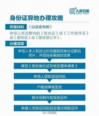2020异地换身份证流程？（人在外地怎么补办身份证）
